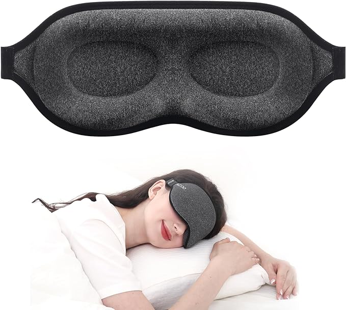 MZOO Luxury Sleep Mask in gray